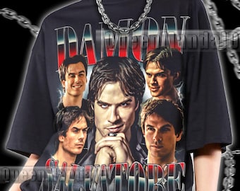 Damon Salvatore Shirt Vintage 90s Style T-Shirt, Retro Fan Gift PK115