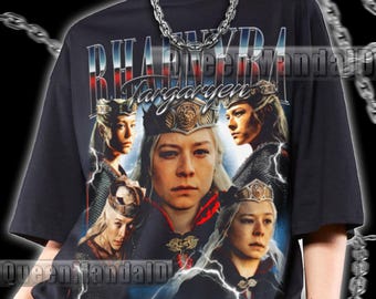 Rhaenyra Targaryen Shirt 90er Jahre Retro Fan Tee, Unisex Film T-Shirt, Bootleg Vintage Style KUS46