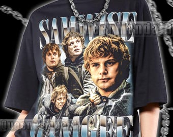 Retro Samwise Gamgee Shirt 90s Retro Fan Tee, Unisex Movie T-Shirt, Vintage Style PK224