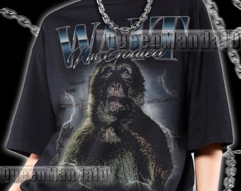 Wait I'm Goated Shirt, Thinking Monkey Tee Retro 90s Bootleg Meme Tee Unisex Shirt KUS101