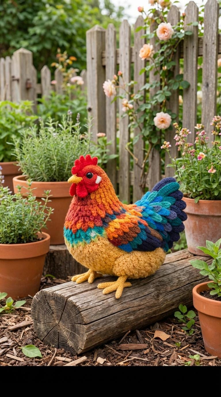 39 Rooster Crochet Patterns to Add Farmhouse Charm to Your Home Decor 27 Realistic Rooster Crochet Pattern Farmhouse Amigurumi