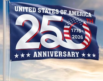 250th Anniversary USA Flag, 1776-2026 Eagle Betsy Ross Polyester Outdoor Decoration