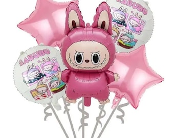 Fluffy Kids Birthday Party Decor, Bunny Theme Cake & Cupcake Toppers, Complete Coordinating