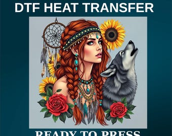 Custom DTF Heat Transfer Ready To Press Personalized Name Shirt Design Print