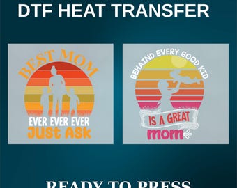 Behind Every Good Kid DTF Transfer, Mothers Day Retro Mom Heat Transfer Ready