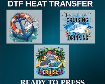 Custom Cruise DTF Transfer Ready To Press Vacation Shirt Design
