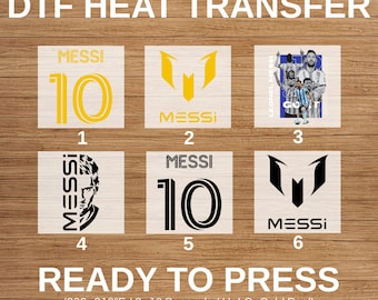 Lionel Messi DTF Transfer, Soccer Heat Press Design