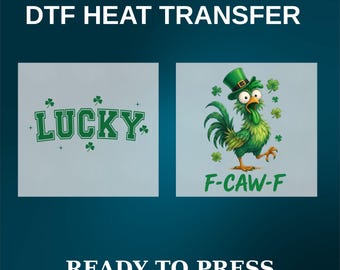 Irish Lucky Drunk DTF Heat Transfer, Funny St Patricks Day Shirt Iron On Design