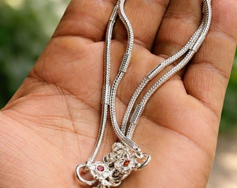 925 Sterling Silver Indian Payal Anklet, Minimalist Foot Jewelry, 10 Inch Adjustable