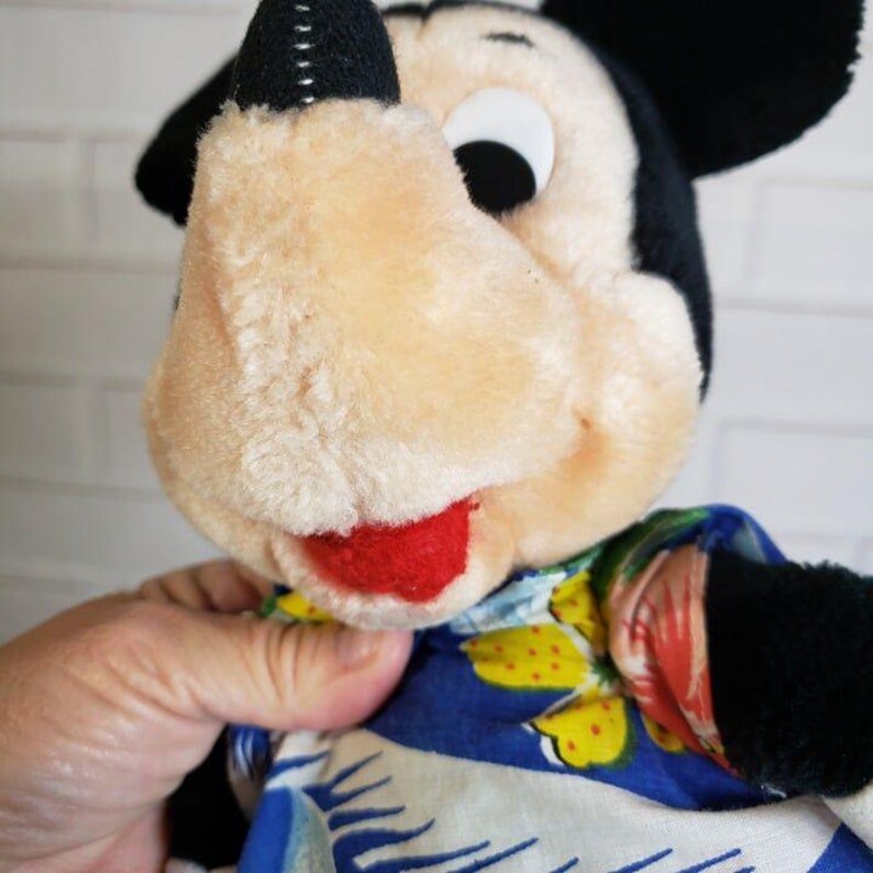 Vintage Disney Disneyland Mickey Mouse Floppy Plush Doll 15" Made in Korea image 9