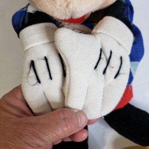 Vintage Disney Disneyland Mickey Mouse Floppy Plush Doll 15" Made in Korea image 4
