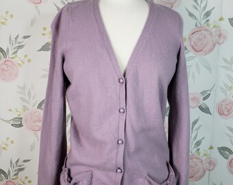 lavender cardigan top