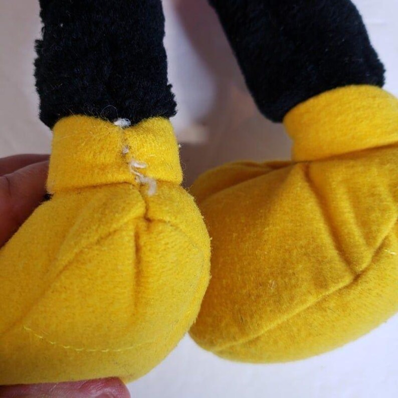 Vintage Disney Disneyland Mickey Mouse Floppy Plush Doll 15" Made in Korea image 3