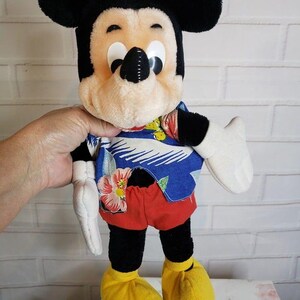 Vintage Disney Disneyland Mickey Mouse Floppy Plush Doll 15" Made in Korea image 11