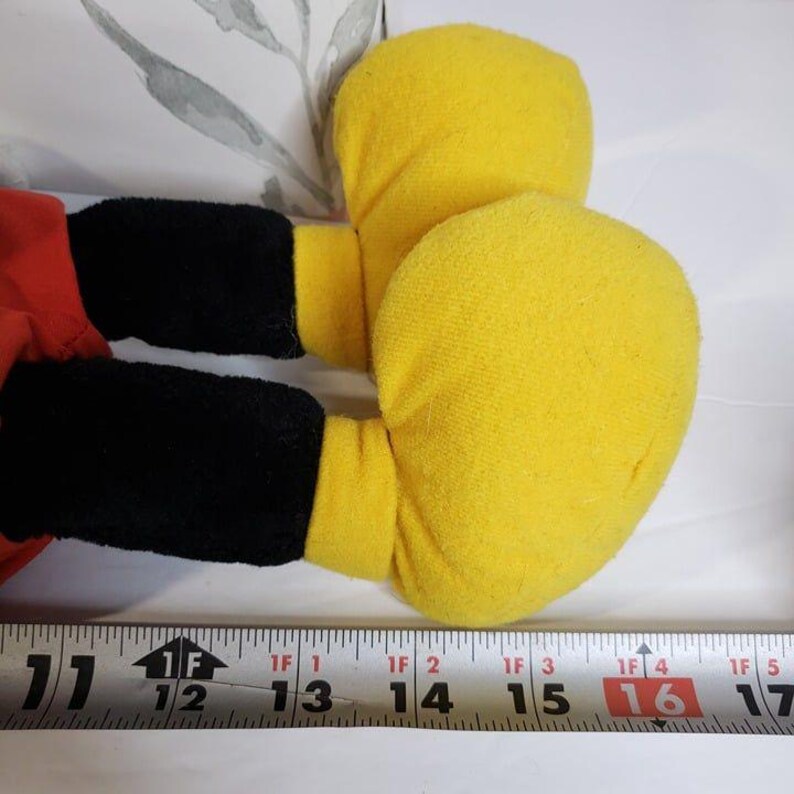 Vintage Disney Disneyland Mickey Mouse Floppy Plush Doll 15" Made in Korea image 8