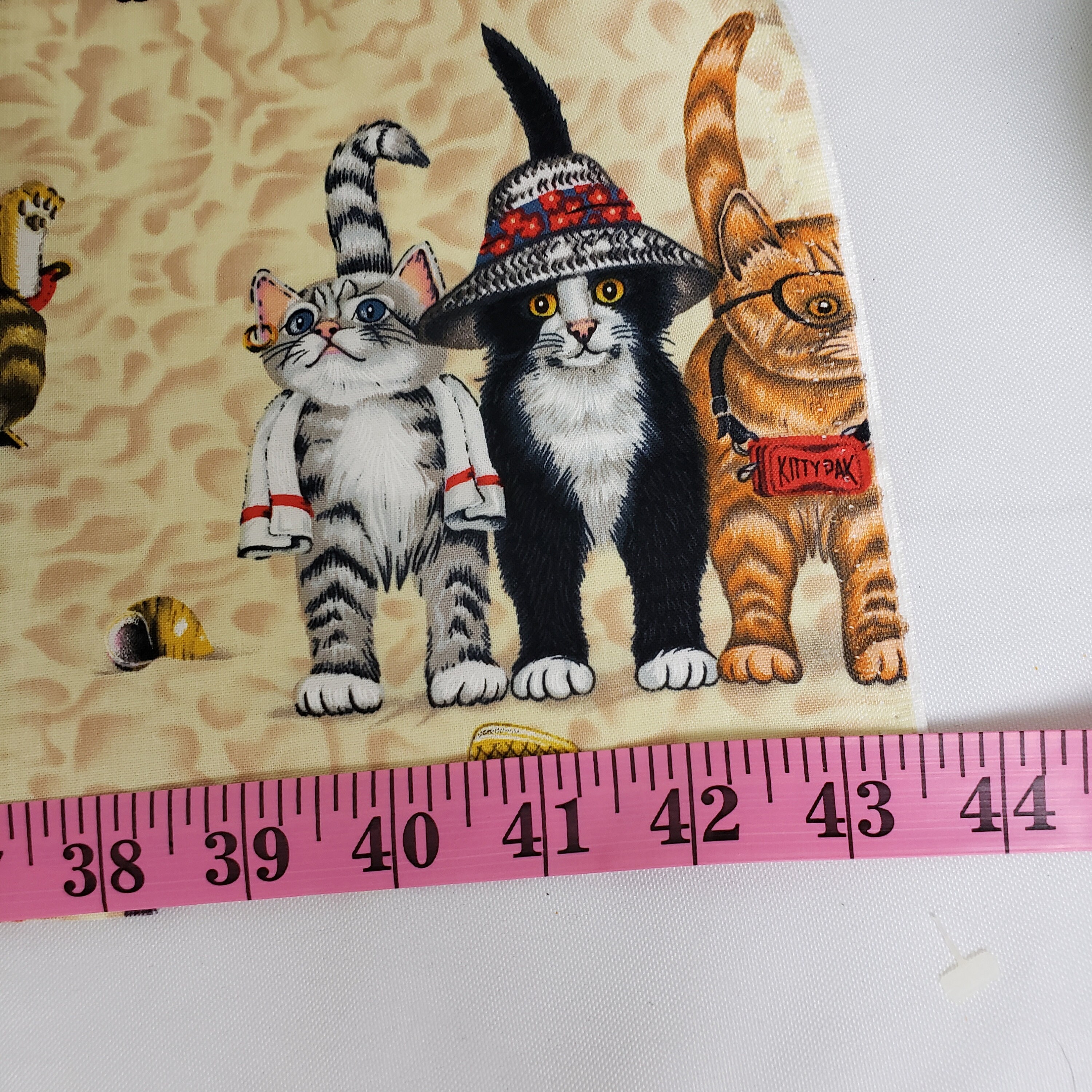 Joann Fabric Kittens At the Beach 1 yd New Cat Material Etsy