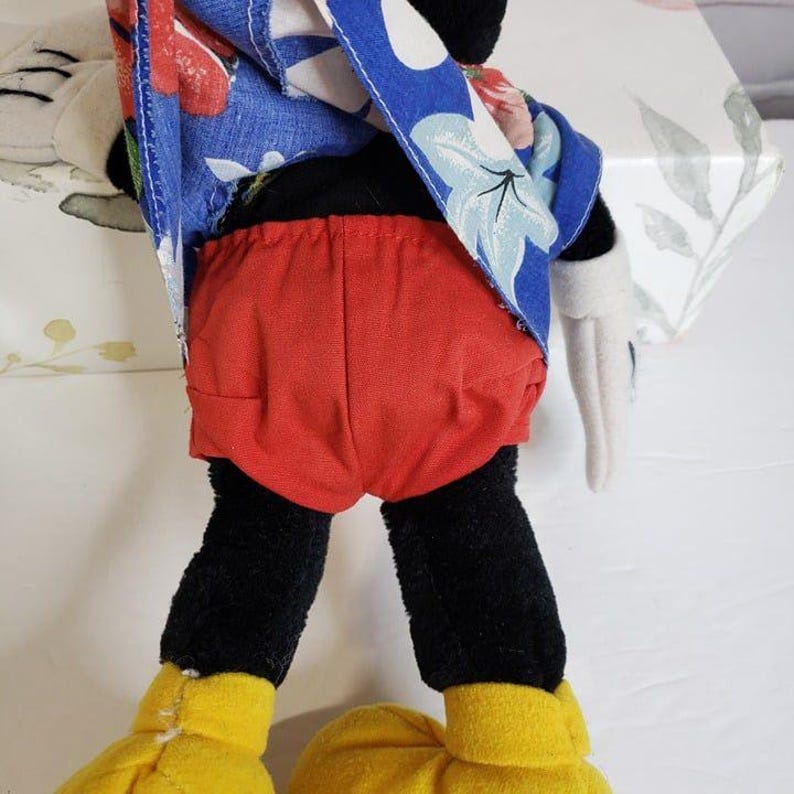 Vintage Disney Disneyland Mickey Mouse Floppy Plush Doll 15" Made in Korea image 10
