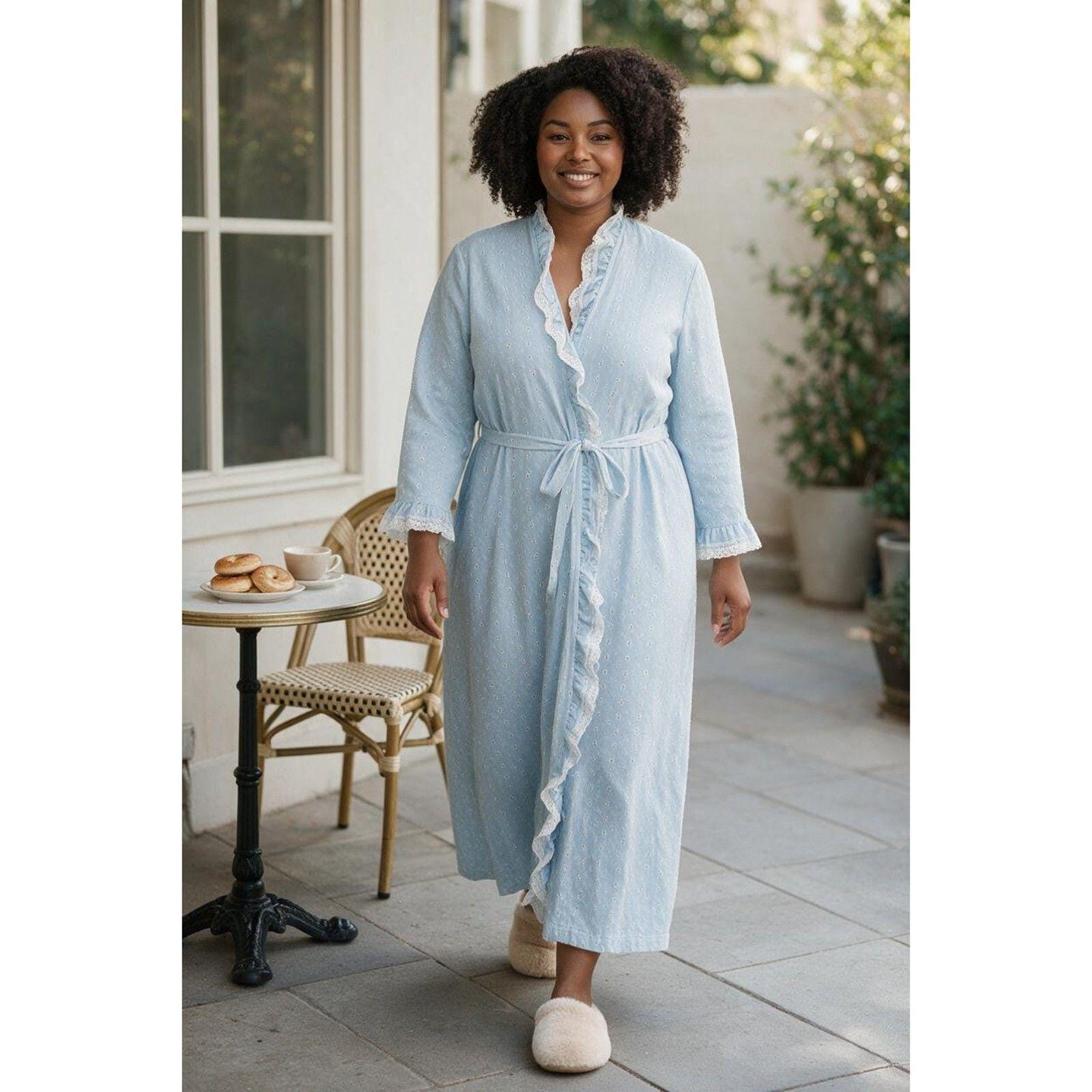 Vintage Blue Housecoat - Etsy