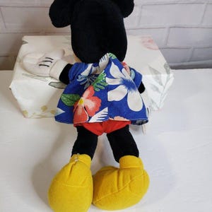Vintage Disney Disneyland Mickey Mouse Floppy Plush Doll 15" Made in Korea image 2