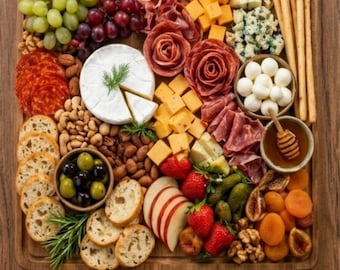 Käse-Charcuterie-Brett-Führer | Fleisch, Käse, Obst Platte Anleitung (PDF Download)