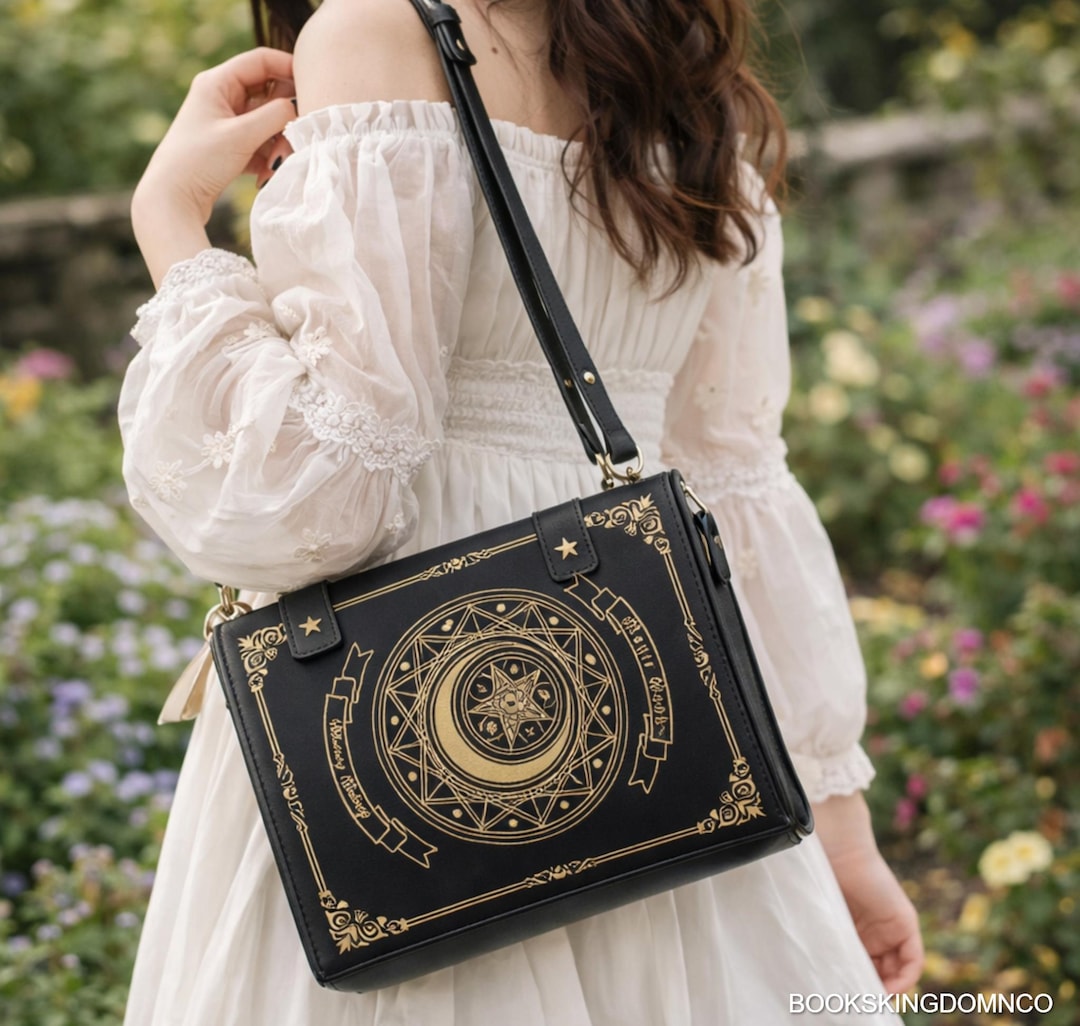 Magic Purse Magical Book Bag | Fantasy Crossbody, Backpack | Celestial Detail (3 ...