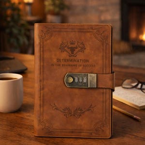 Vintage Journal Diary with Code Lock | 5 Colors Variants