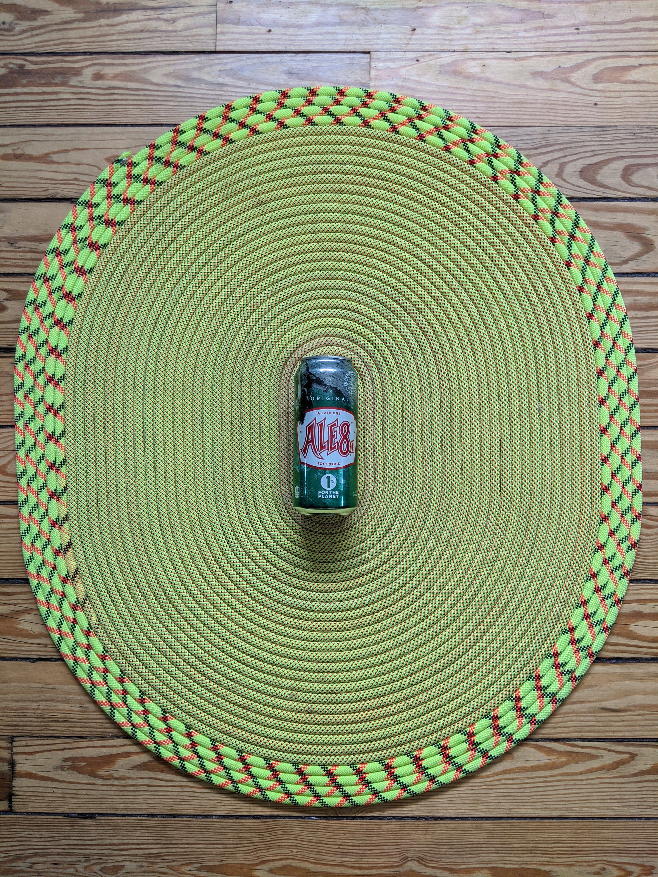 Climbing Rope Rug Neon Yellow Red & Black MultiPattern Rope Etsy