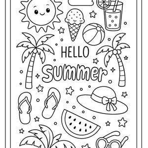 Printable Summer Coloring Pages