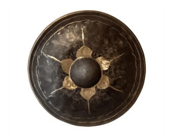 Gong traditionnel thaī en bronze, diamètre 20cm, instrument vibratoire et méditatif.