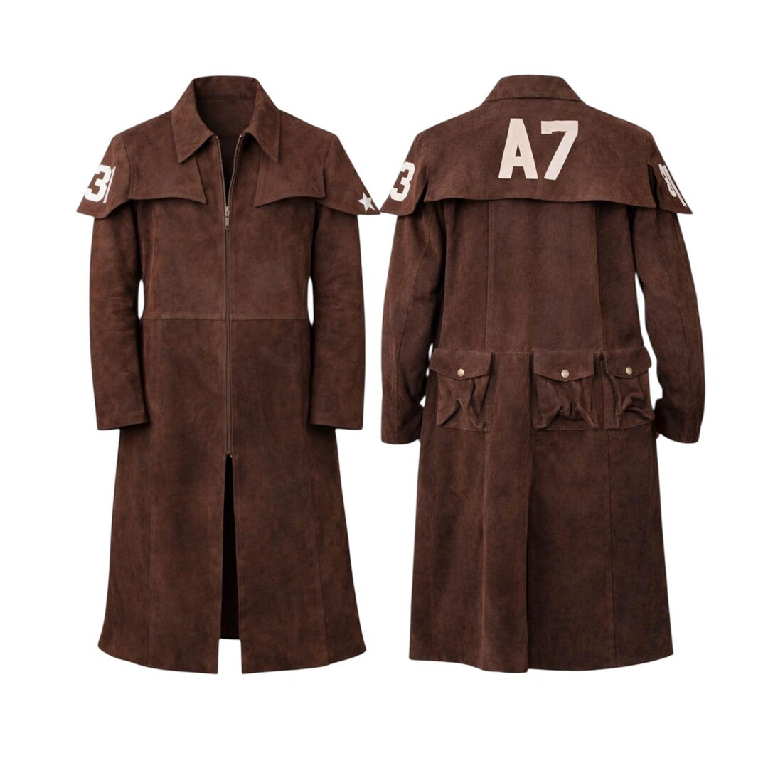 Handmade Suede Leather Duster Coat | NCR Ranger A7 Cosplay - Etsy