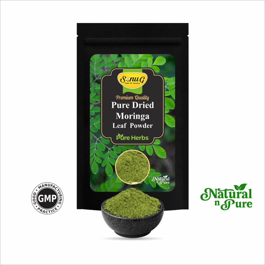 Pure Dried Moringa Leaf Powder | Organic Superfood Supplement - Etsy