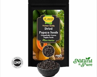 Dried Papaya Seeds | Whole Tropical Fruit Seeds (Culinary Use)