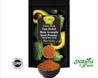 Sun Dried Hass Avocado Seed Powder | Natural Superfood, Smoothie Ingredient