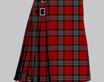 Handmade Turner Tartan Kilt – Acrylic Wool, 8 Yard, Men's Scottish Kilt