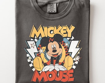 Vintage Micky Disney Shirt, Retro Micky und Freunde Grafik T-Shirt, Disney Reise 2026 T-Shirt, Komfortfarben Disney Urlaub T-Shirt