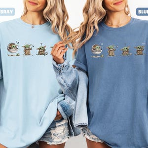 Comfort Colors Grogu-skjorta, Baby Yoda-t-shirt, Star Wars-grafikt-t-shirt, Mandalorian & Grogu-film-t-shirt, present till Star Wars-älskare bild 7