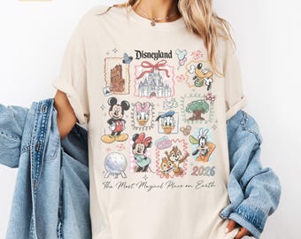Vintage Micky Disneyland Komfort Farben Shirt, Retro Micky und Freunde Shirts, Walt Disneyland T-Shirt, Disney 2026 Reise Disney Urlaub T-Shirt