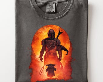 The Mandalorian and Grogu Shirt, Dies ist der Weg TShirt, Mandalorian Graphic Tee, Comfort Colors Baby Yoda T-Shirt, Geschenk für Star Wars Fans