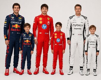 Aangepast F1-racepak | Max Verstappen replica, karting en simracen