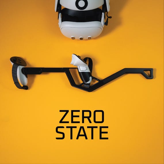 Zero State - VR Gunstock. Compatible With Quest 3-3S Controllers