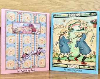 Vintage "MARY ENGELBREIT BOOKS"- Small Hardcover Books with Dust Jackets- Entitled "Pals & Mother O' Mine"