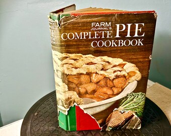 Vintage "FARM JOURNAL'S" Complete PIE Cook Book Doubleday & Co. -  It comes with Newspaper Cuttings of Recipes. Shabby Chic