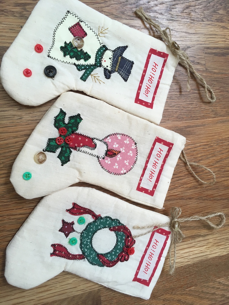 Vintage 70/'s SMALL GIFT BAGS Lot of 3 Great for Stocking Stuffers