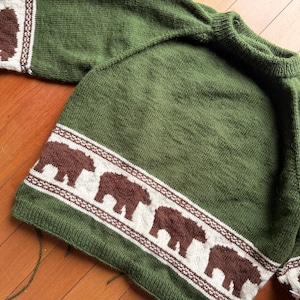 Bear Sweater-KNITTING PATTERN image 7