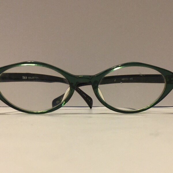 RESERVED BB 90s Green Cateye Glasses IMA Collection Made in Japan