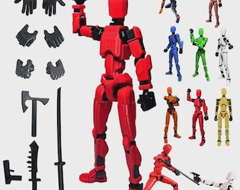 Figurka akcji Lucky 13: Wielostawowa, ruchoma zabawka robota