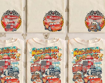 Custom Name Disney Cars Shirt, Lightning McQueen Mater Doc Hudson Tee, Radiator Springs Family Trip Shirt
