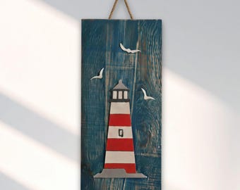 Handmade Wooden Maiden's Tower Wall Art, 3D Istanbul Landmark Decor, Rustic Relief Painting