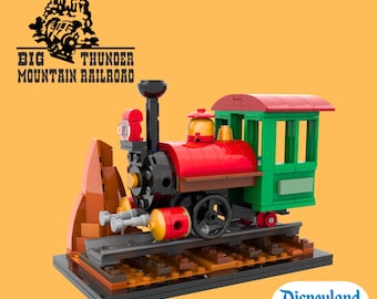 ディズニーランドのビッグサンダーマウンテンをモチーフにした組み立て説明書、コレクターズアトラクションシリーズ1