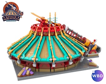 Disneyland Space Mountain midiscale inspired building instructions